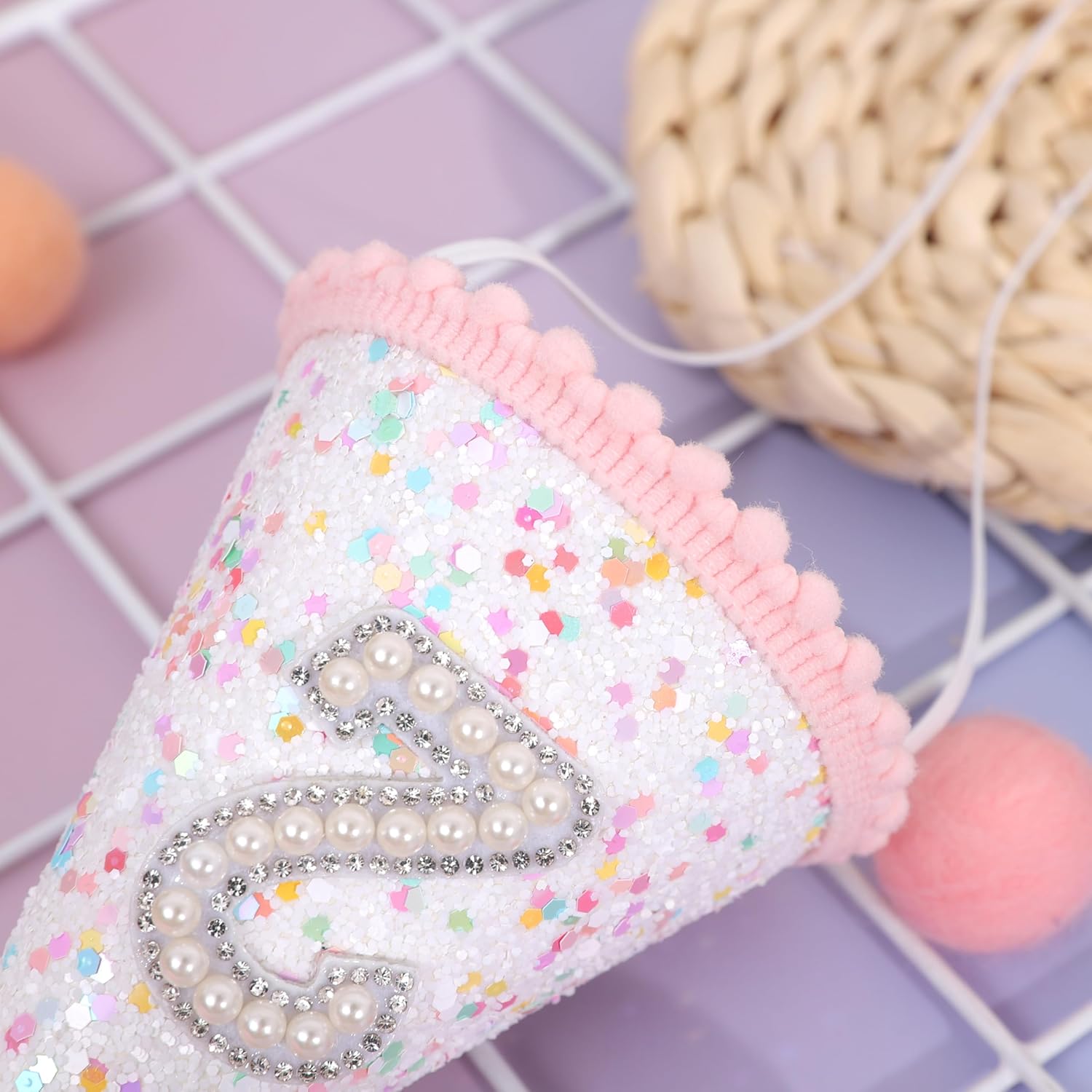Pink 2nd Birthday Hat - Colorful Dots, Two Sweet Decor, Sprinkle Second Birthday - Image 6