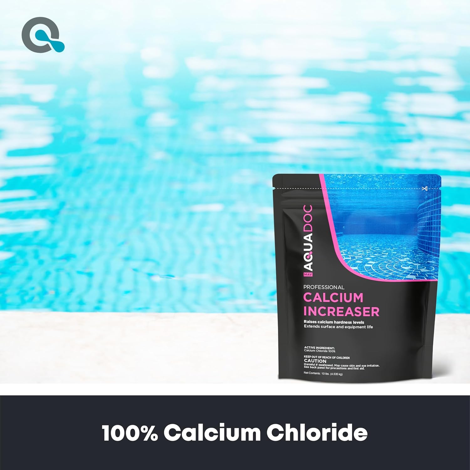 MAV AquaDoc Pool Calcium Hardness Increaser - 10lb - Fast-Dissolving Calcium Chloride for Swimming Pools - Made in the USA