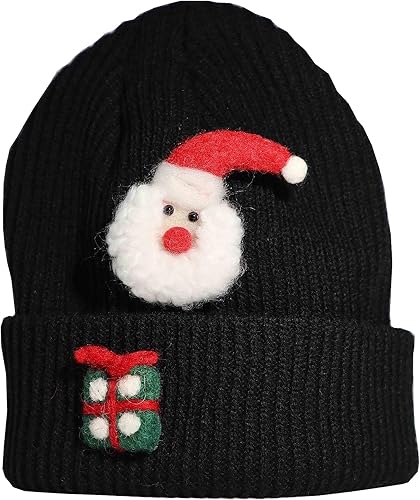 Miniatura 2 de Accesorios de pistola de decoración navideña, 5 adornos hechos a mano de fieltro de lana, perfectos para ropa, gorras, cortinas, ropa de mascotas y