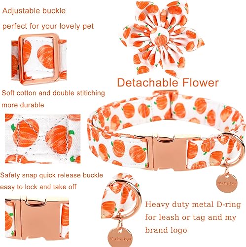 Miniatura 9 de UP URARA PUP Collar para perro con pajarita, collar de algodón para perro, para cachorro, niña, niño, perro o gato, collar de perro azul festivo con