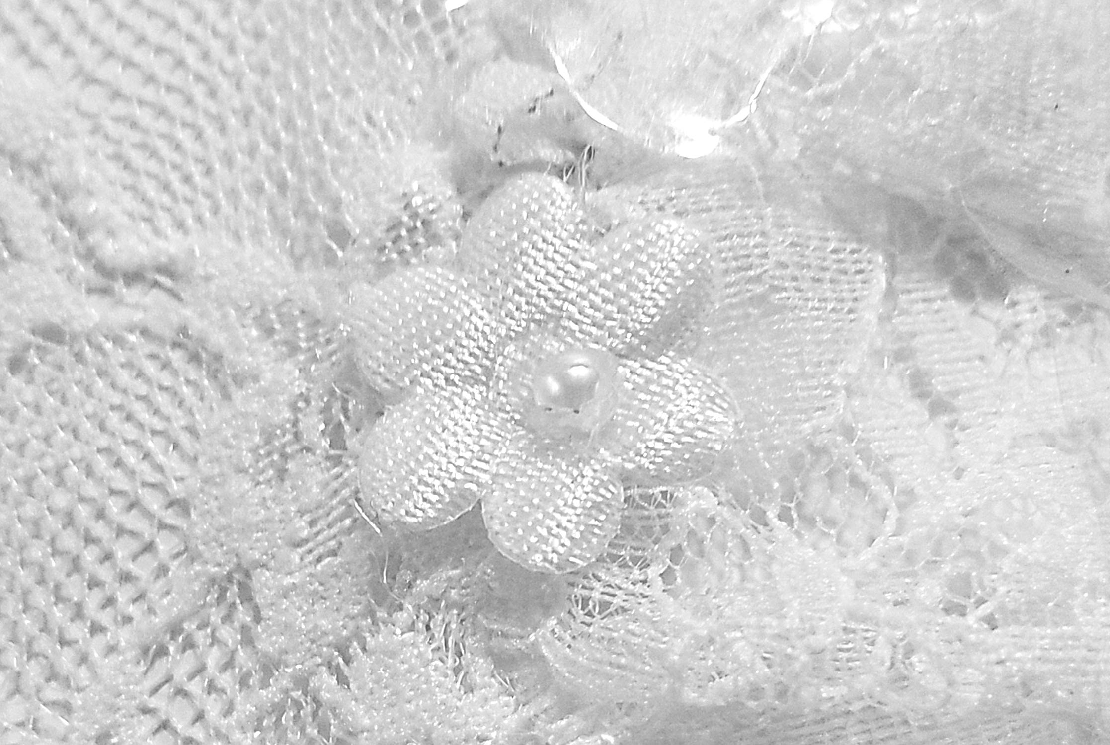 Floral lace Gloves for Girl with Flower Accent Lace Ruffle Trim Wrist