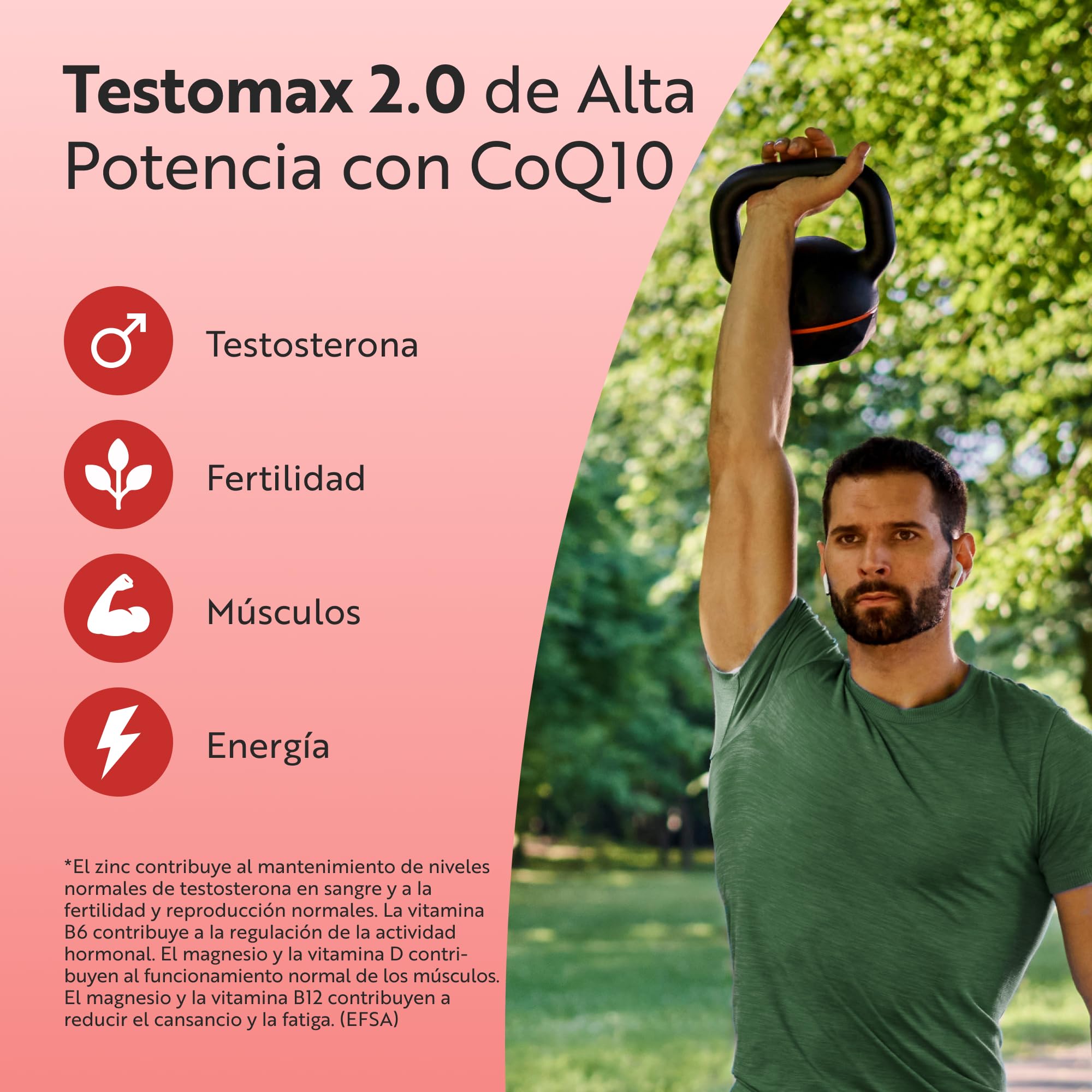 Nutravita TESTOMAX 2.0 para Hombre - Ashwagandha KSM-66, CoQ10, Raíz de Maca - 210 Cápsulas Veganas - Rendimiento Muscular Vigorizante