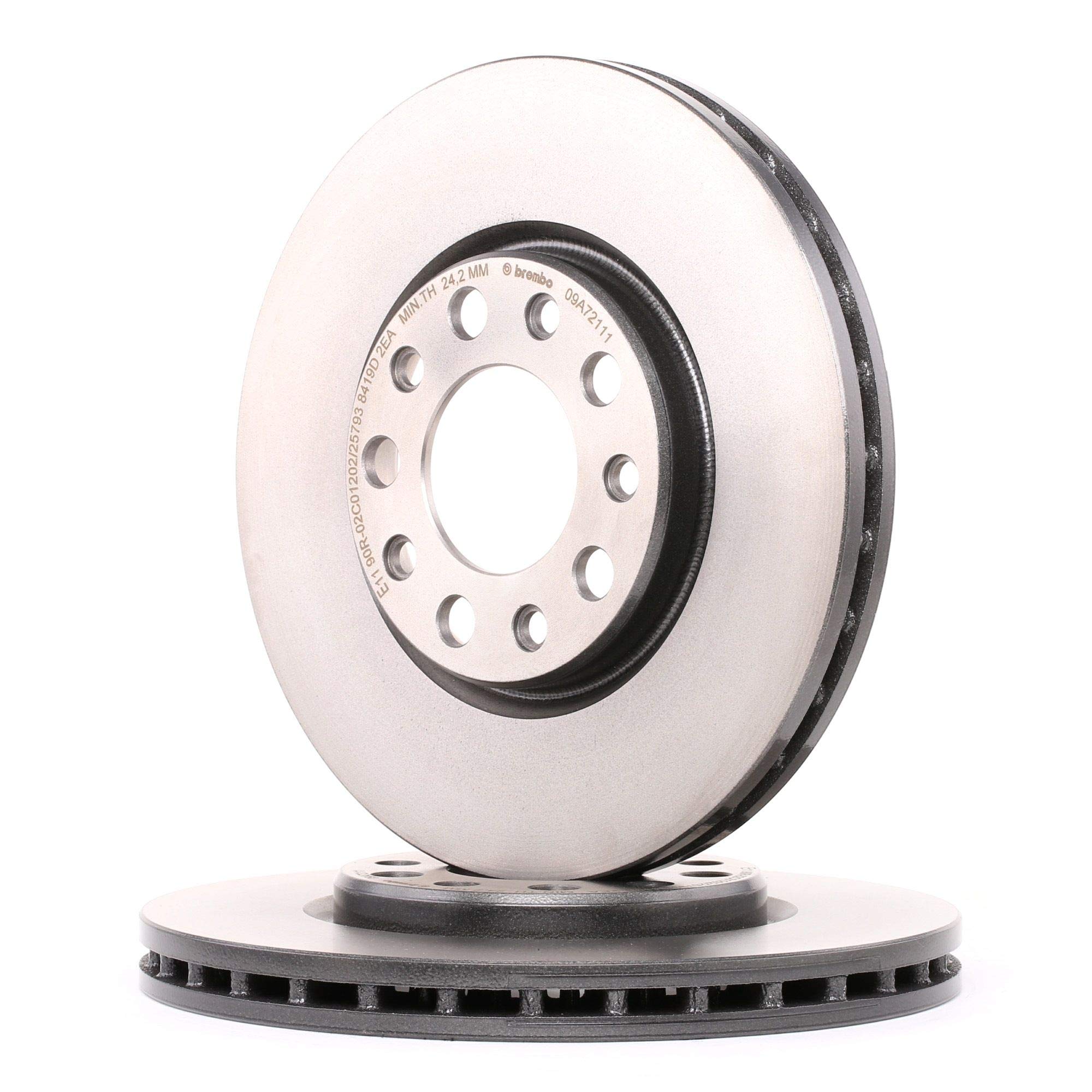 2x BREMBO Disco freno Anteriore Ø281mm Altezza: 40mm Spessore: 26mm ventilazione interna 09.A721.11 Compatibilità con ALFA ROMEO GIULIETTA 940, FIAT 500X 334, JEEP Renegade SUV BU, B1 | Compatibile con: ALFA ROMEO GIULIETTA, FIAT 500X, JEEP RENEGADE SUV