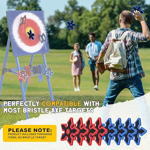 Miniatura 10 de Throwing Axe for Axe Throwing Game for Backyard, Throwing Axe Set with Throwing Star for Outdoor Games, Durable and Fun for All Ages