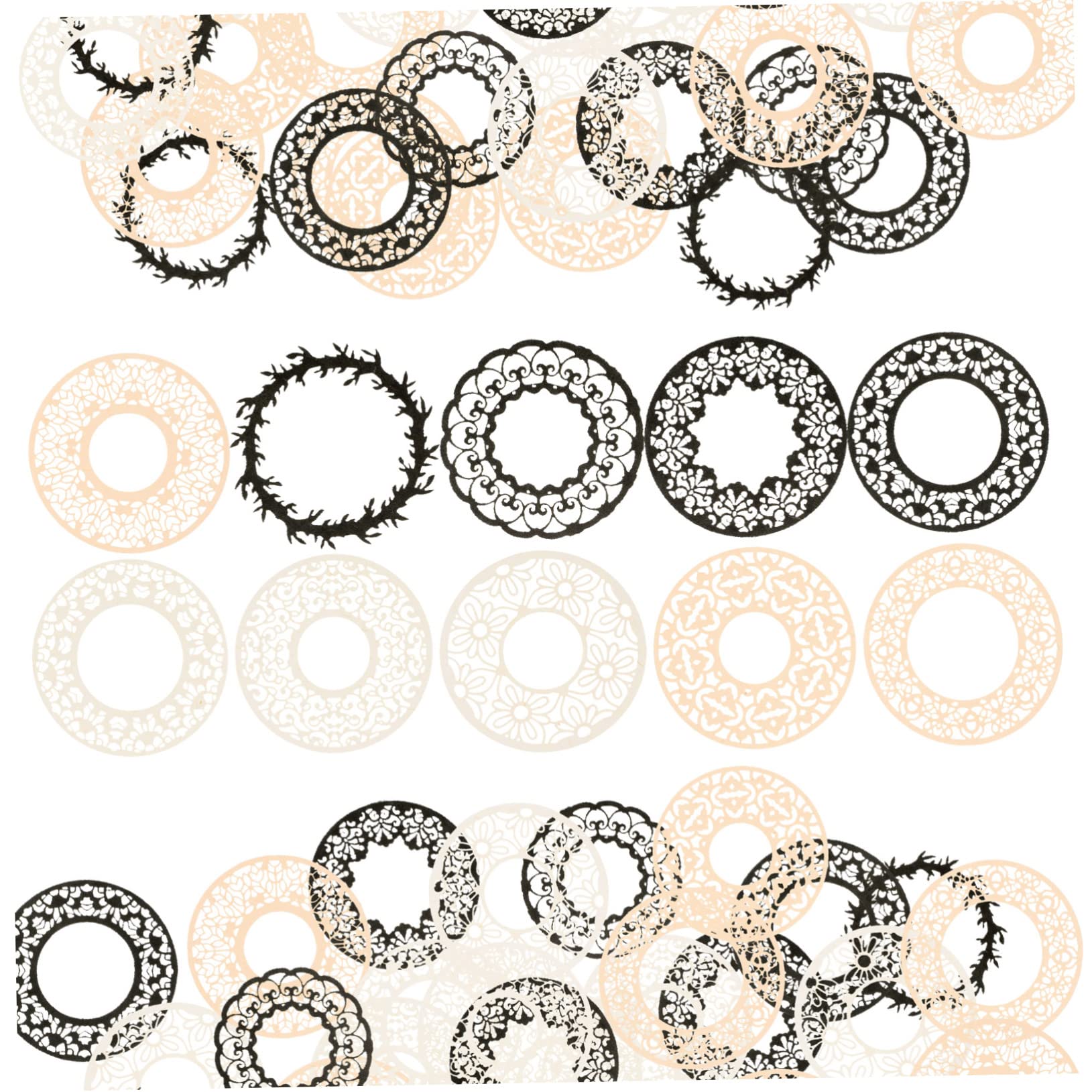 OSALADI 5 Set Decorativa Per Scrapbook Materiali Per Decorazione Fai Da Te Per Regali 40 Fogli*5