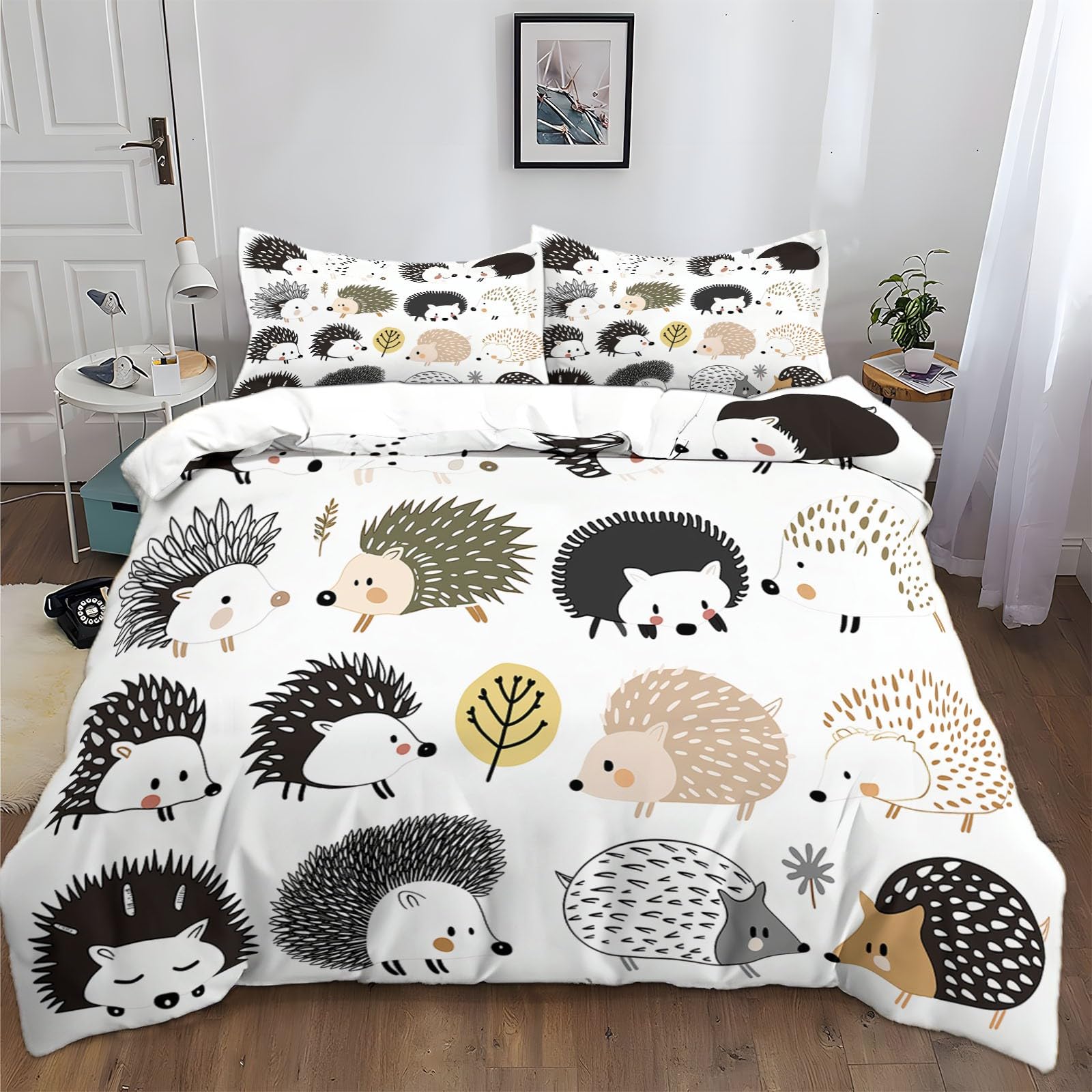 Housse de couette dessin animé hérisson pour partager des nuits douces et pleines de tendresse