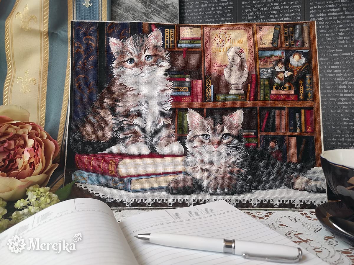Merejka K-191 Kreuzstich-Set Romeo und Julia Katzen