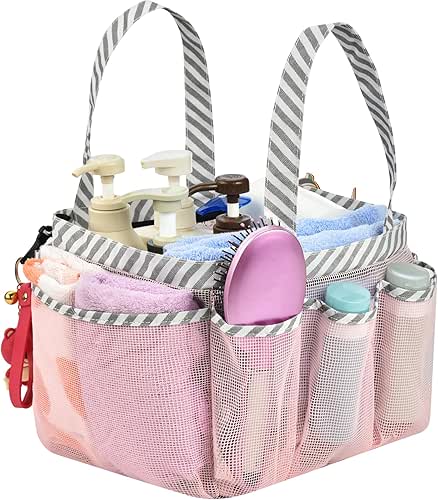 Haundry Mesh Shower Caddy Portable for College Dorm Room Essentials,