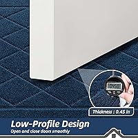 Vista 4 de BEQHAUSE Tapete para puerta de 20 x 32 pulgadas, tapete antideslizante para puerta, lavable, tapete para puerta de perro, resistente a las manchas