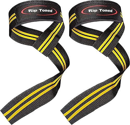 Miniatura 7 de Rip Toned Gym Lifting Straps for Weightlifting, Power Lifting, Bodybuilding, Strength Training & Deadlifts - 23 Cotton Lifting Wrist Wraps with