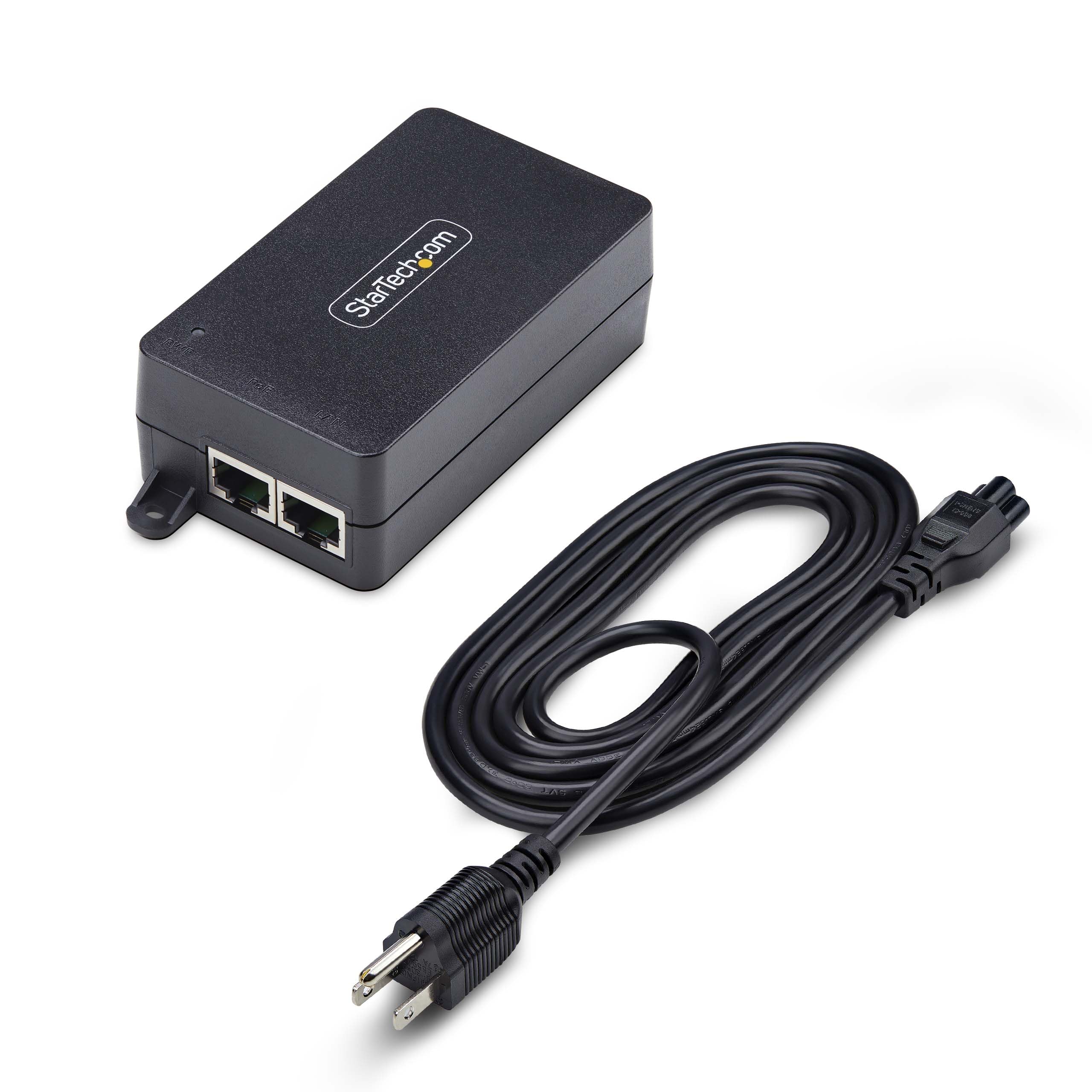 Amazon.com: StarTech 1-Port Gigabit PoE+ Injector, TAA (AF211C-POE