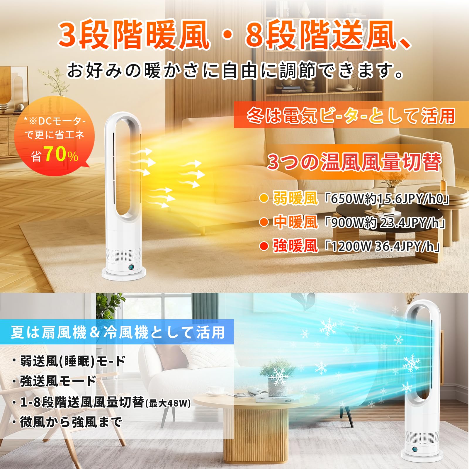 Amazon | 【2025最新進化】セラミックヒーター 電気 ファンヒーター 