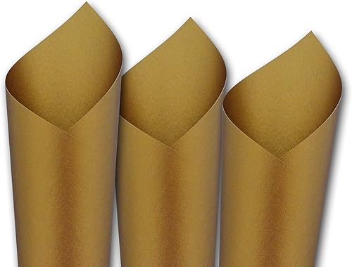 Vista 3 de Paquete de 50 papel metálico brillante, texto # 81, metálico de doble cara, ideal para impresiones especiales, bandas para el vientre, tarjetas