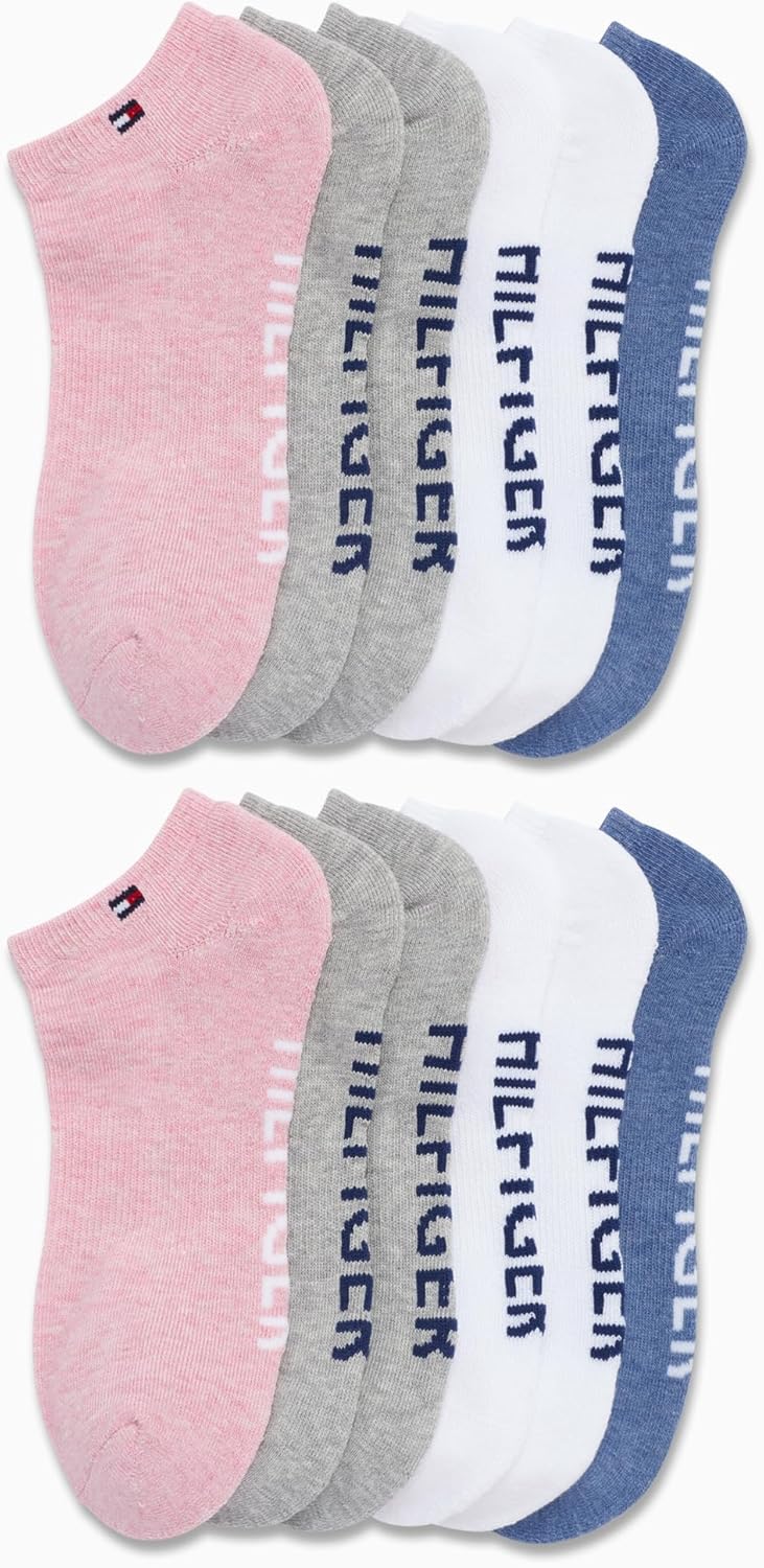 Tommy Hilfiger Womens No Show Socks - 12 Pack Lightweight Athletic Performance Cushioned Low Cut Running Socks for Women - Image 4