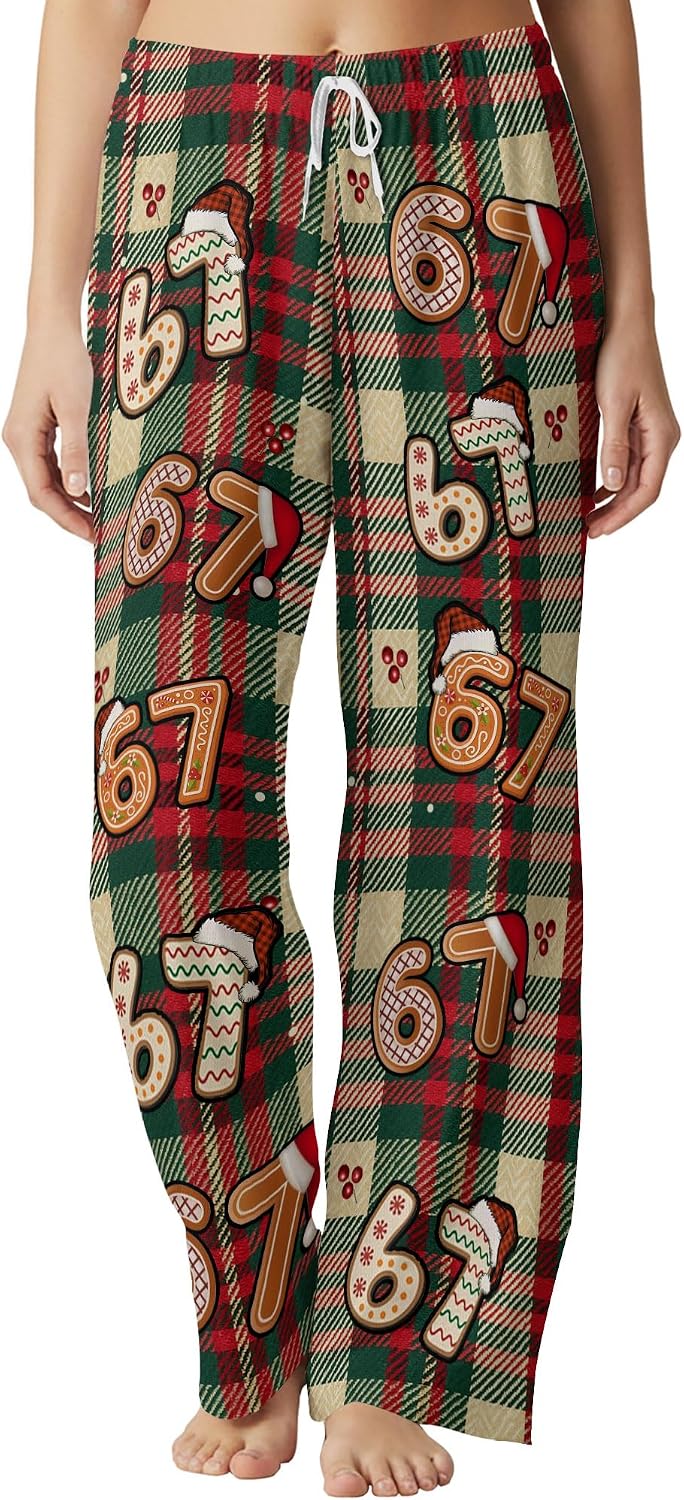 67 Christmas Pajamas, Santa Says Six Seven Pajamas, 67 Pajama Pants, Six Seven Christmas Pajama Set
