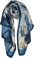 YOURSMILE Oversized Mulberry Silk Feel Scarf for Women - Lightweight Breathable Sunscreen Shawl Wrap 70x35 Inches
