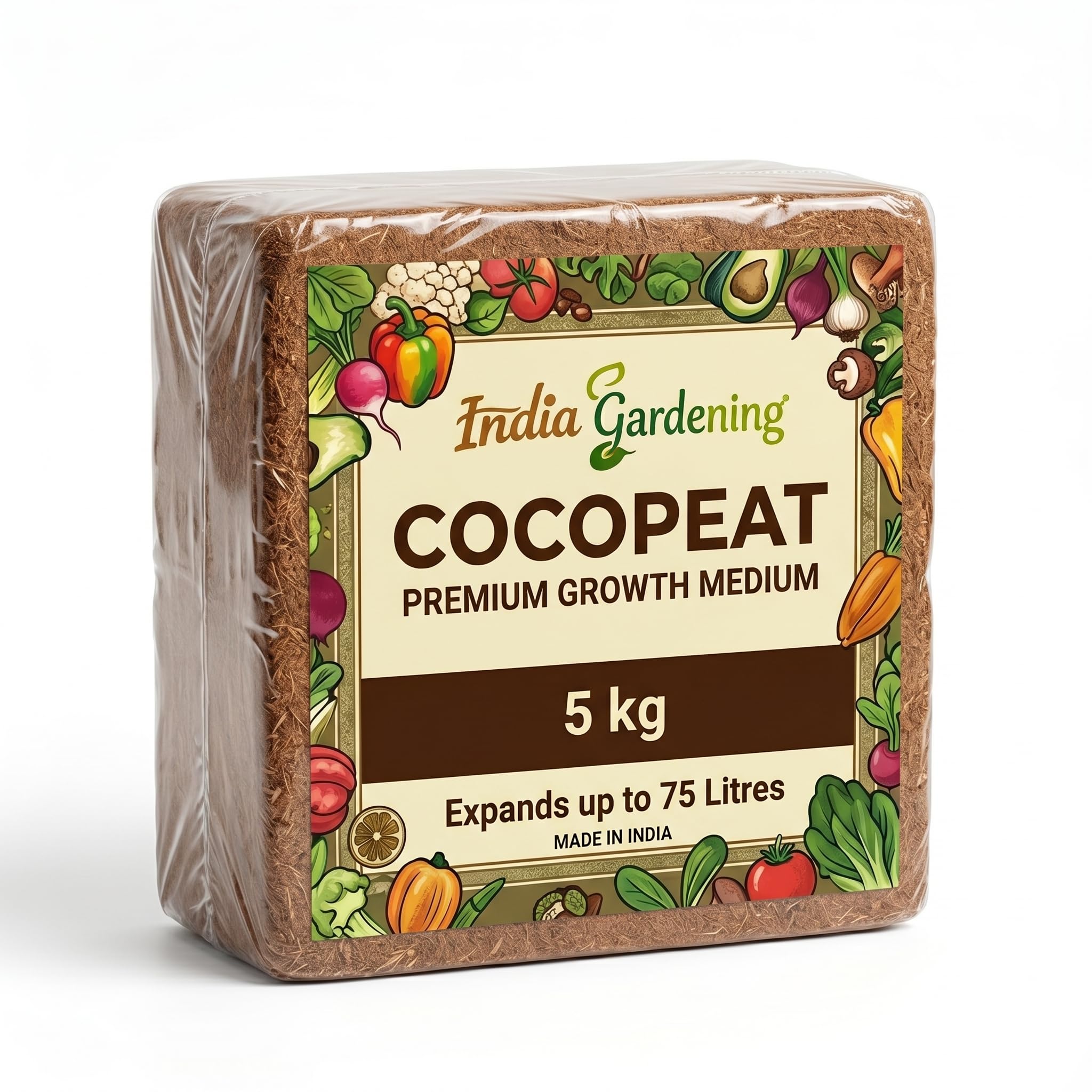 Premium Cocopeat Block 5kg (Expands Upto 75L) | Low EC Washed & Sterilized Coconut Coir | Organic Growing Medium for Plants, Seed Germination, Hydroponics & Potting Mix-image-48