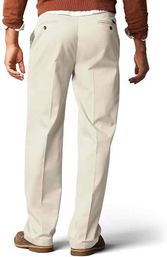 Dockers メンズ シグネチャー カーキ ビッグ&トール フラットフロントパンツ