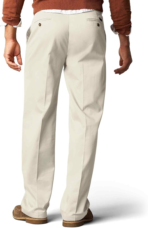 Dockers メンズ シグネチャー カーキ ビッグ&トール フラットフロントパンツ