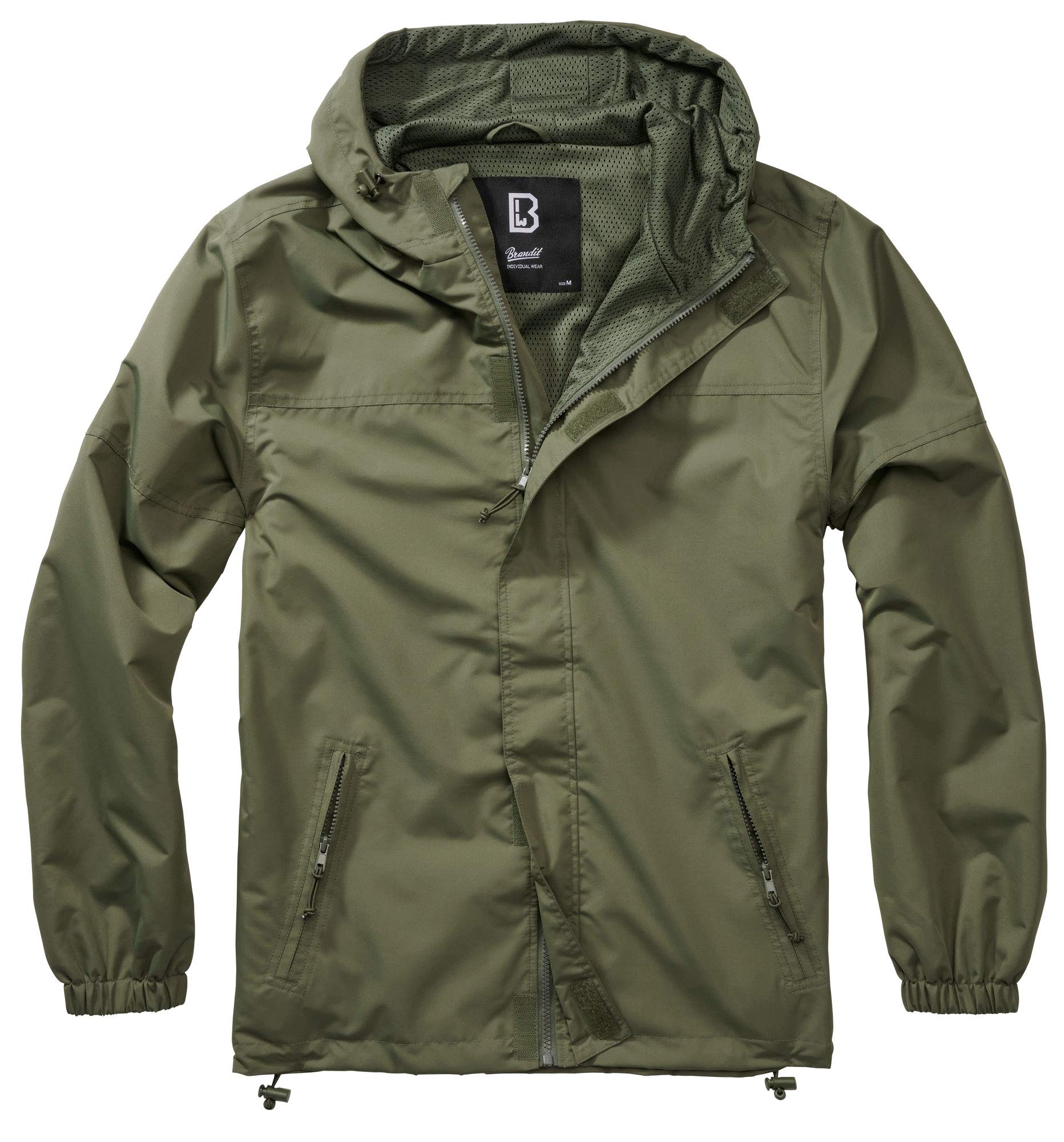 Brandit Summer Windbreaker Front Zip, Frontzip-Oliv, XXL