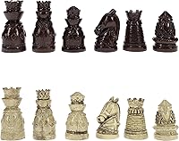Vista 4 de WE Games Medieval Themed Chess Set - Wooden Chess Board with Intricate Polystone Chess Pieces, Chess Sets for Adults, 15 in.