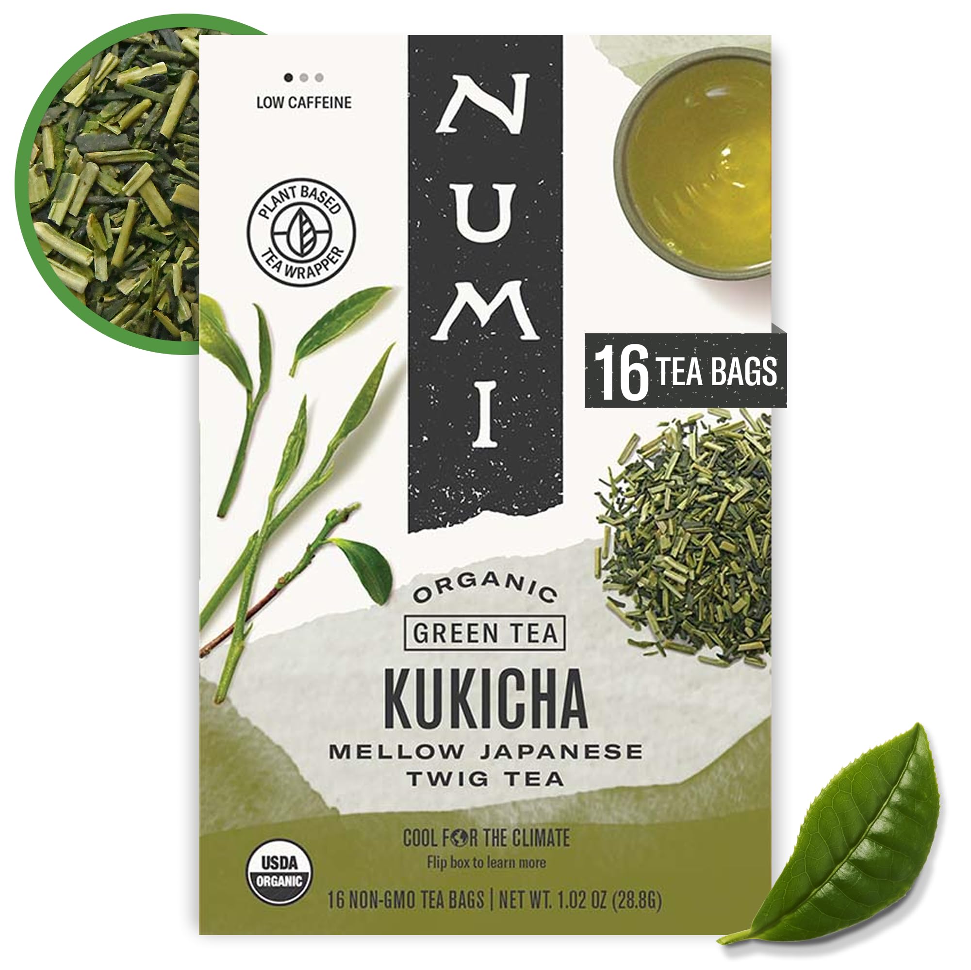 Amazon.com : Numi Organic Kukicha Japanese Green Tea, 16