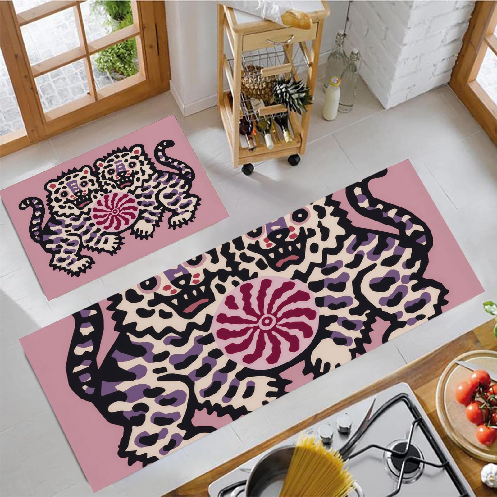 Tapis de cuisine antidérapants parfaits pour cuisiner et travailler sur bureau debout
