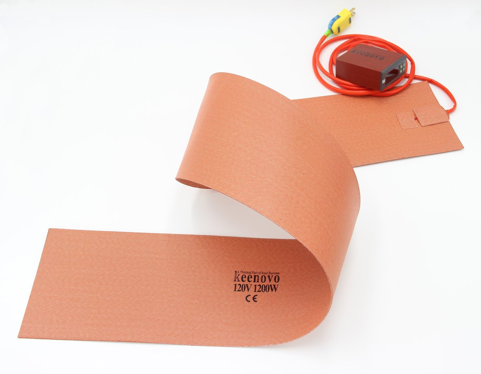 6" X 48" 1200W@120V KEENOVO Silicone Heater Blanket for Musical Instrument Side Bending/Molding Wood Working w/Digital Thermostat Controller