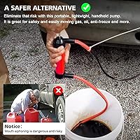 Vista 4 de Kit de bomba de transferencia de combustible de sifón multiusos para gasóleo y líquidos