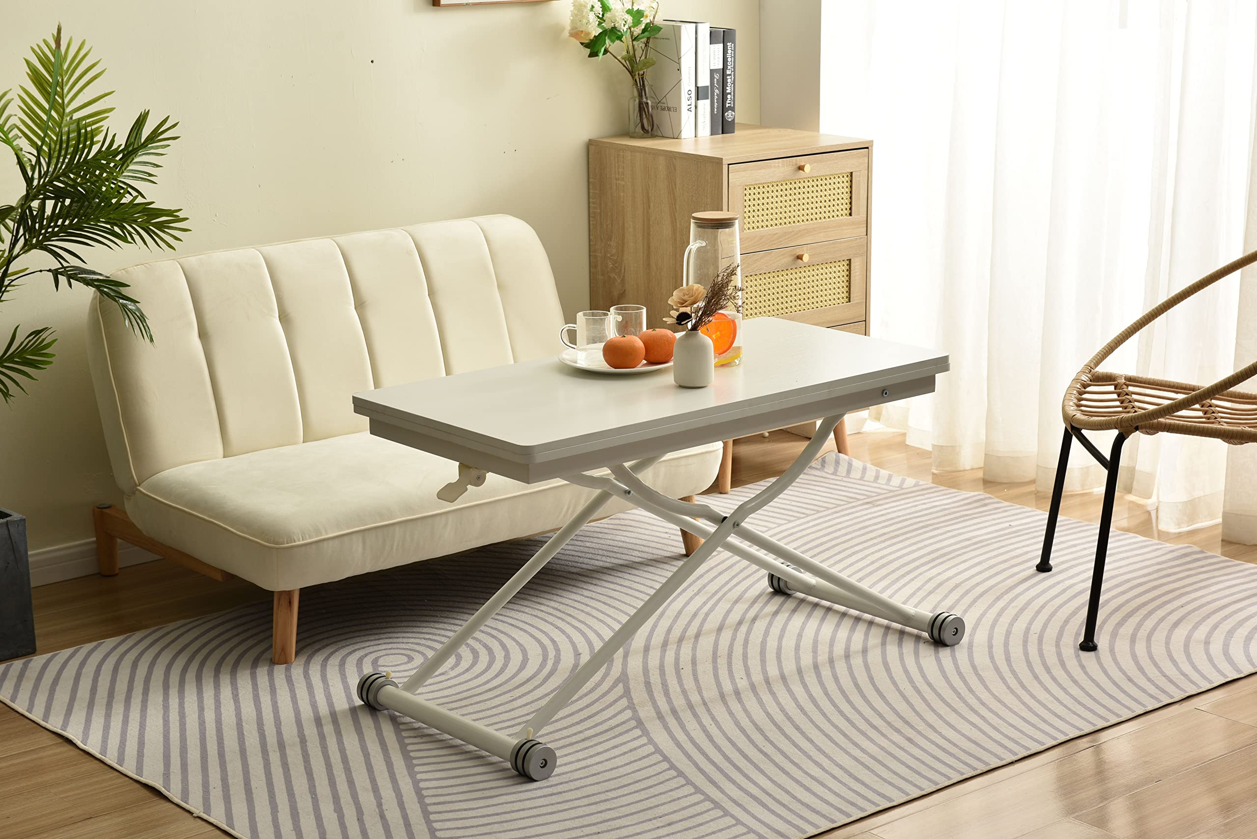 超人気！多用途テーブル 2倍に広がるガス圧昇降テーブル NATURAL 超人気！多用途テーブル 2倍に広がるガス圧昇降テーブル NATURAL