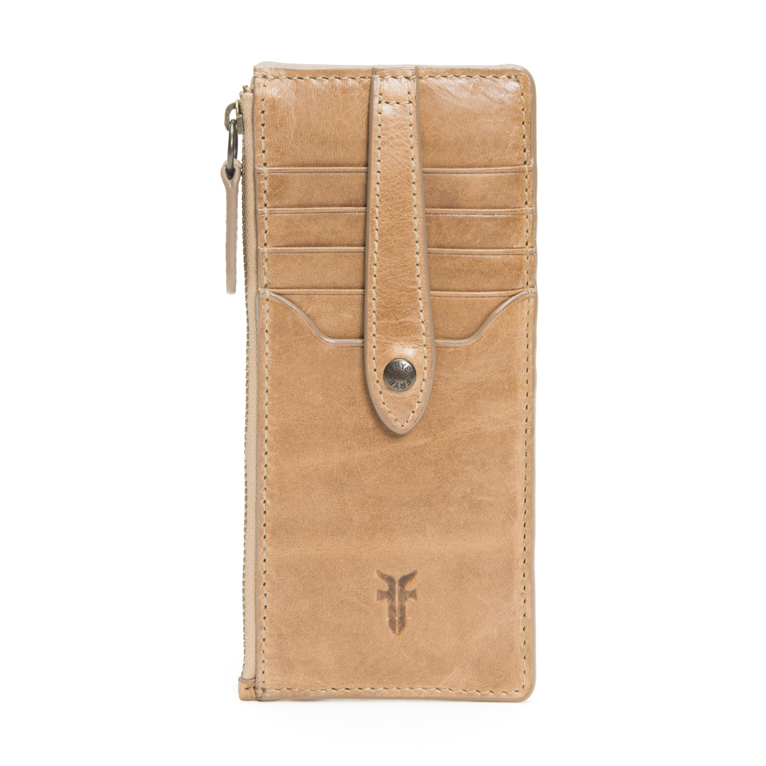 Frye Melissa Snap Card Wallet Beige One Size