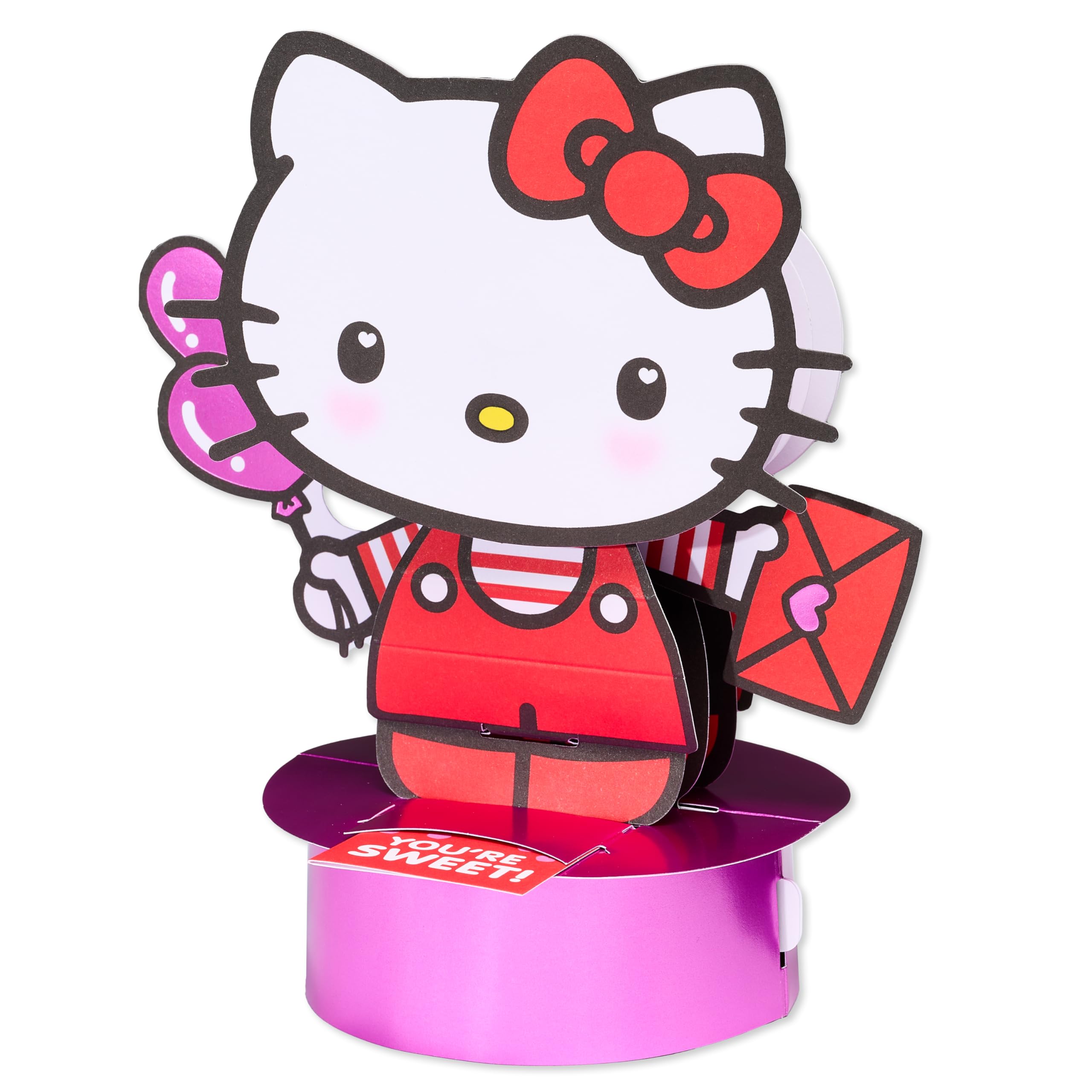American Greetings Magic Moments Pop Up Hello Kitty Valentines Day Card (Happy Valentines Day)