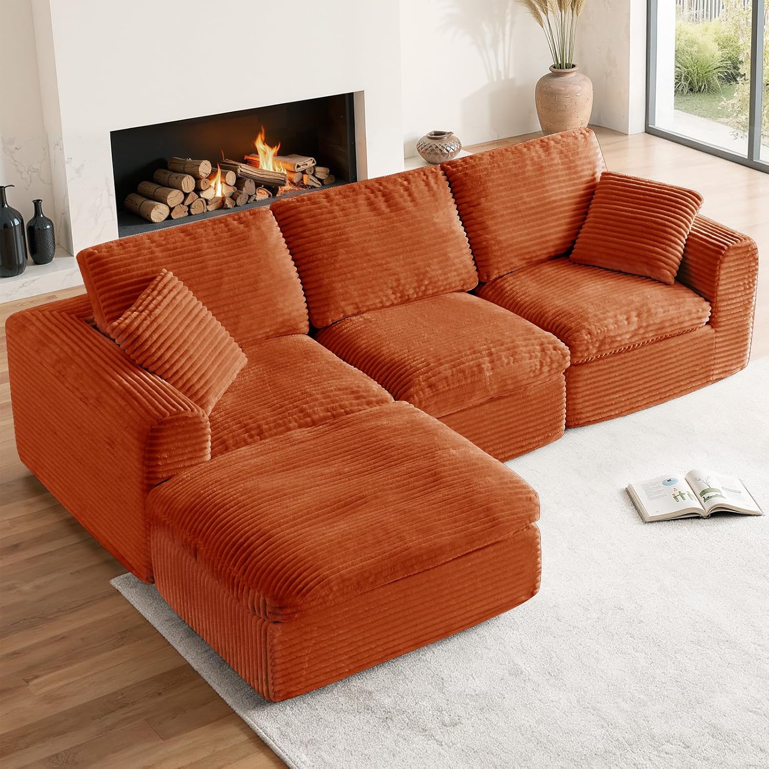 108” Modular Sectional Sofa Couches L Shaped Couch 3