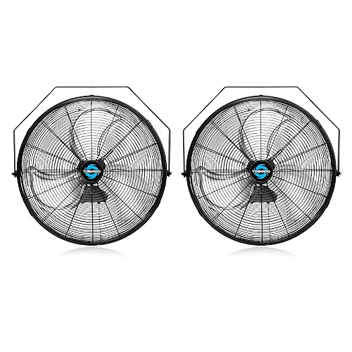 Miniatura 10 de Tornado - Ventilador de pared industrial de alta velocidad de 18 pulgadas con motor de carcasa TEAO - 4000 CFM - 3 velocidades - Cable de 6.5 pies -