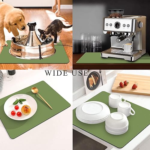 Miniatura 2 de Tapete de café para encimeras, accesorios de barra de café para colocar debajo de la máquina de café expreso, tapete de goma súper absorbente para