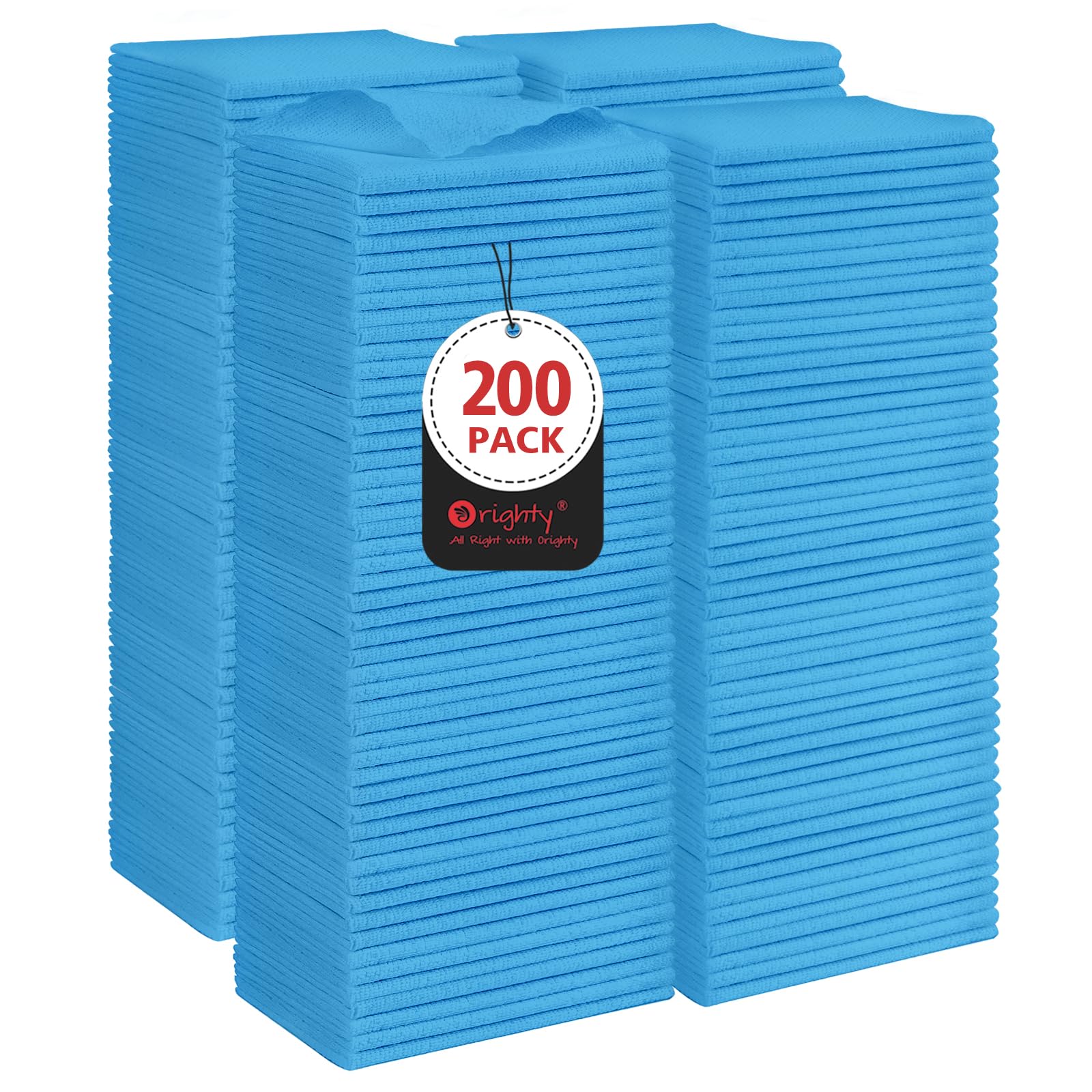 Orighty Cleaning Cloths, Shop Towels 200 Pack, Shop Rags Reusable