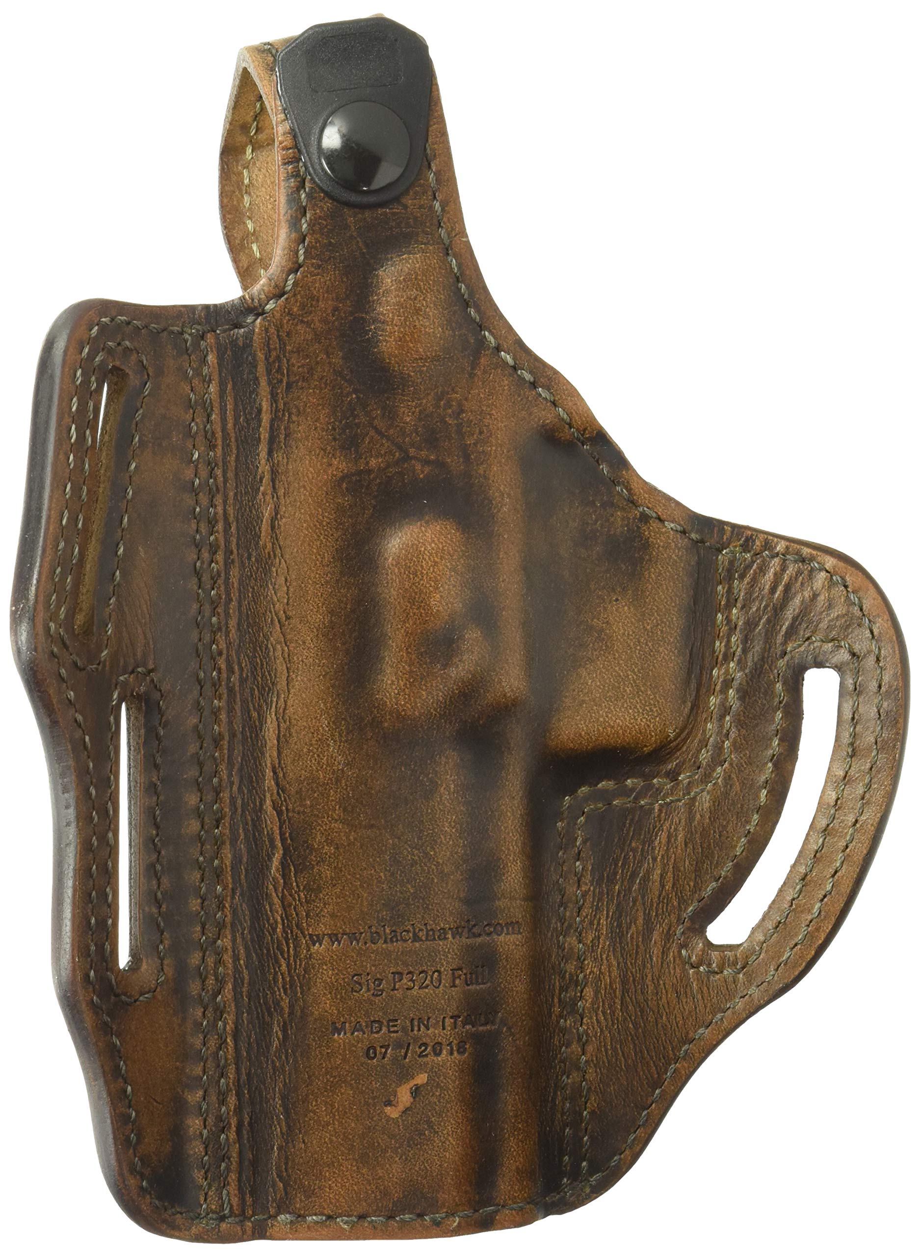 BLACKHAWK Holster 450061ABR 3 Slot Pancake Sig 320 RH Antique Brown