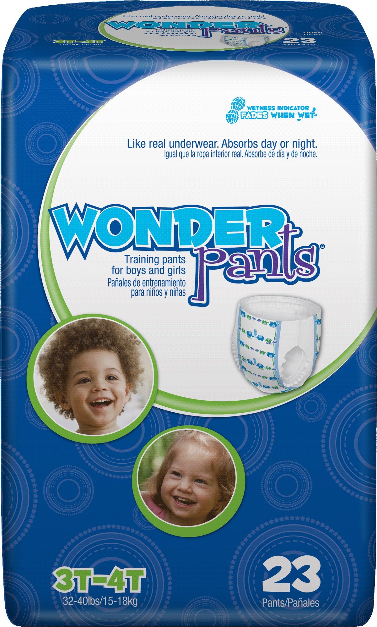 First Quality Fqwp80011 Prevail Wonderpants Youth Training Pant For Boys And Girls Large 3T-4T,First Quality - Pack(Age) 23