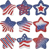 Vista 9 de Fancy Land 500 calcomanías para el 4 de julio, 4 de julio, rollo de estrellas patrióticas para niños, decoración de aula, calcomanías de estrellas