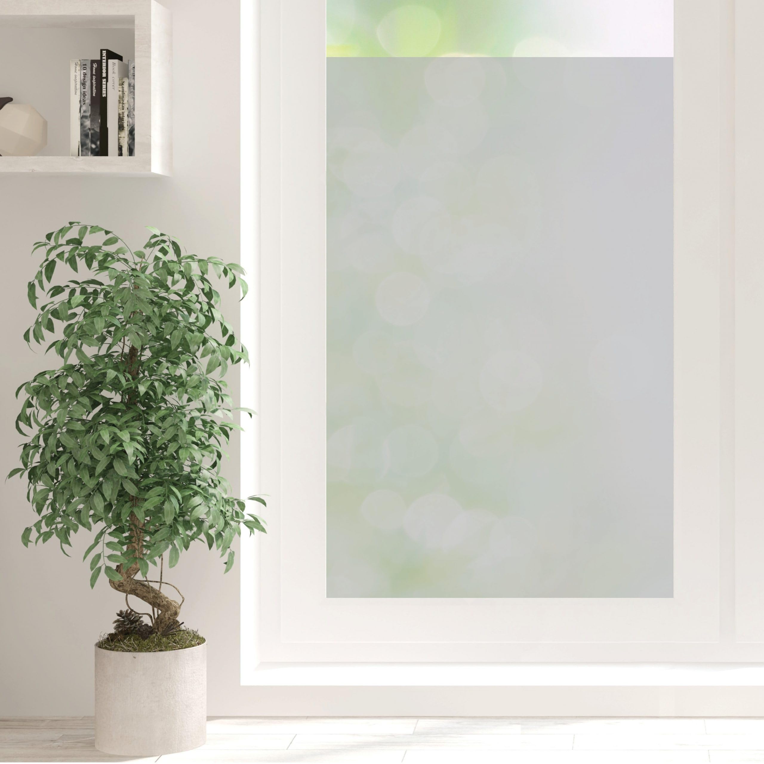 Wandtattoo-Loft Sichtschutzfolie Fensterfolie innen Milchglasfolie Sichtschutz Wiederverwendbar Lichtdurchlässig, 55 cm, 150 cm