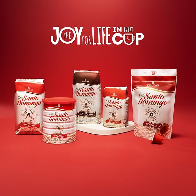 Café Santo Domingo, Grano Entero, Tostado Medio, 16 oz (Paquete de 4) miniatura 7