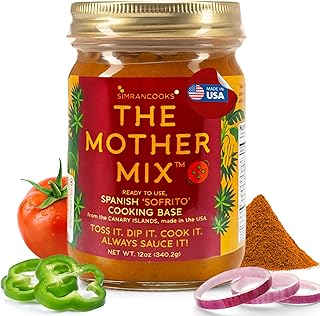 Simrancooks The Mother Mix, Spanish Paella Sofrito Cooking Base - Ready to Eat Vegetable Base for Paella, Meat, Rice & Seafood Mix - Vegan, Gluten-Free, Nut-Free, No Added Sugar 12oz - Made in USA