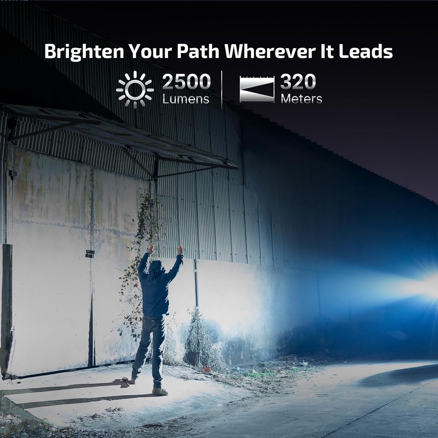 OLIGHT Warrior Ultra 2500 Lumens Tactical Flashlight, Compact Dual Switches Rechargeable Bright Light with Proximity Sensor, Suitable for Emergency, Outdoor, Searching (Stealth Grey) - Image 3