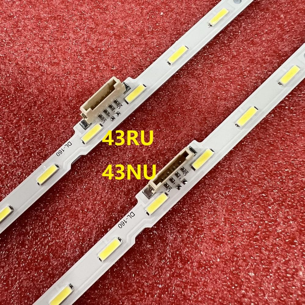 Bande de rétroéclairage LED for téléviseur Samsung UN43NU7100F UN43RU7200F UN43RU7100F UE43NU7479U UE43NU7475U UE43NU7472U UE43NU7470U UE43NU7470S(20 PCS for 10 TV)