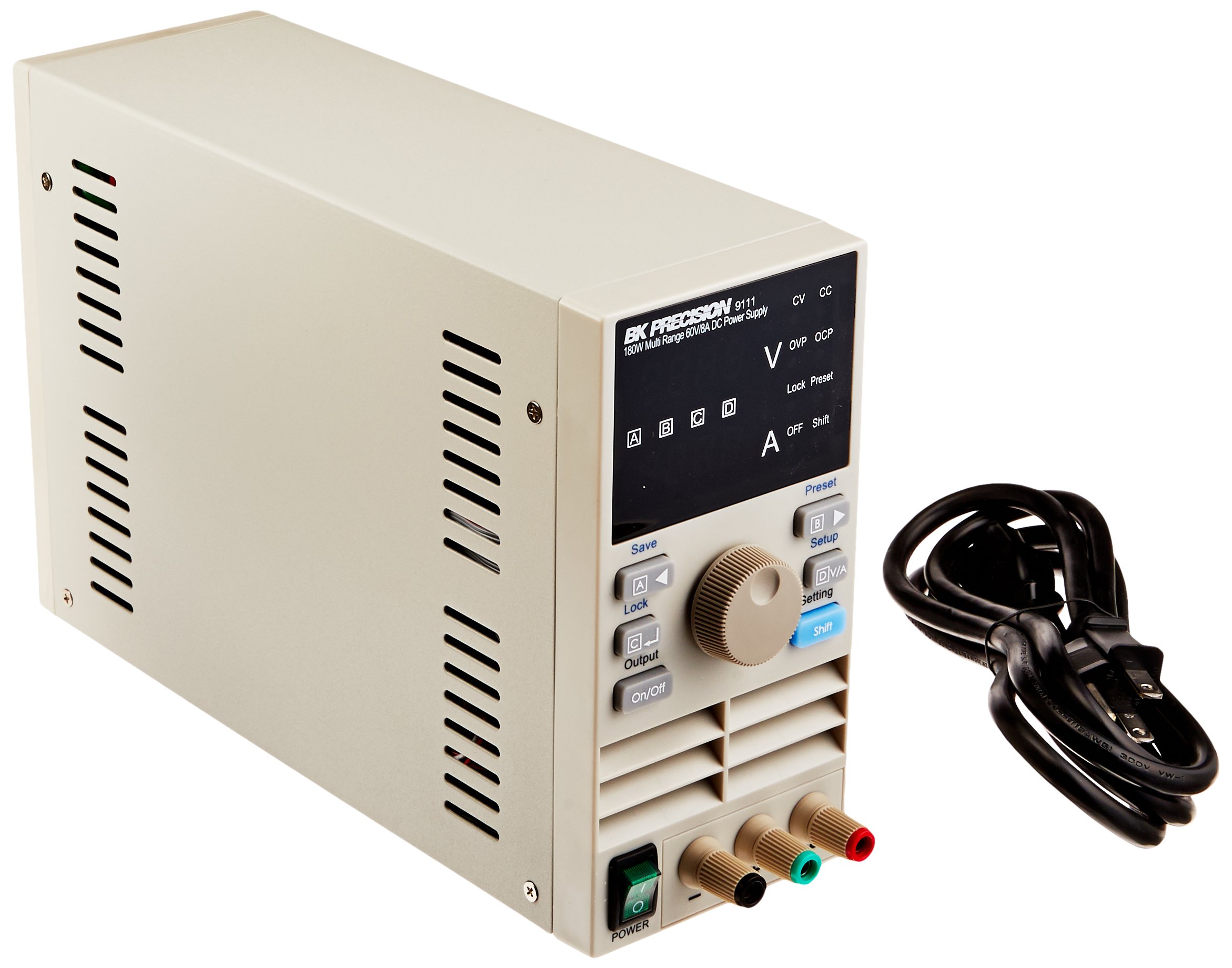 B&K Precision DC Power Supply,Digital,60V,8A,7 in. H