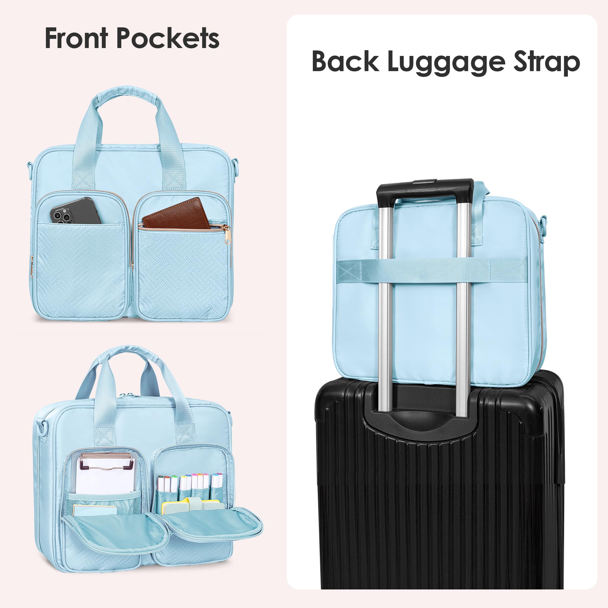 Forvencer Astuccio con 3 raccoglitori ad anelli - Finestra trasparente con cerniera liscia, grande capacità, astuccio con 3 occhielli rinforzati