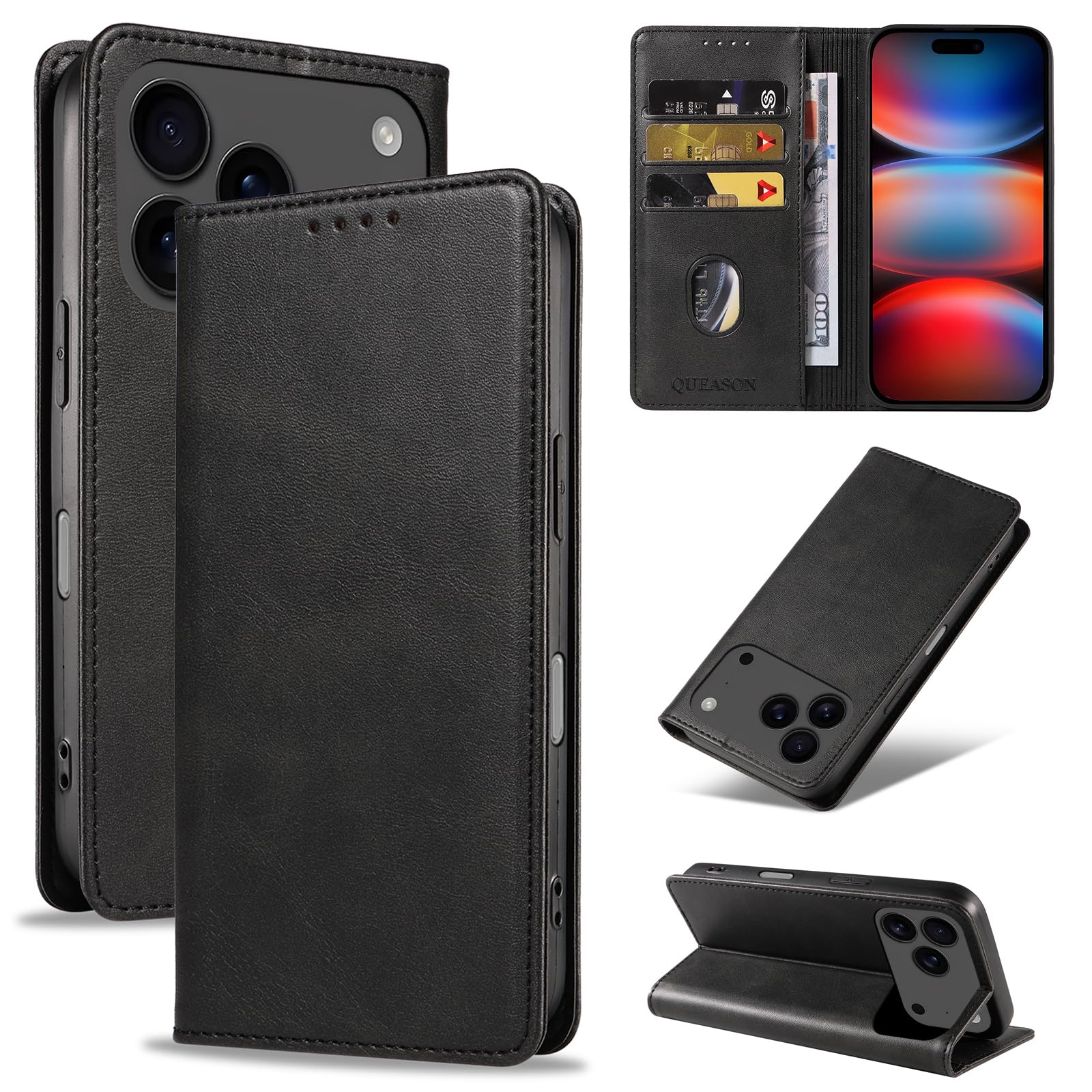 Amazon.co.jp: QUEASON【iphone 17 pro max 用 ケース 手帳型