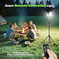 Vista 4 de Camping Lights with Remote & Stand 8.2 Ft,14000 mAh Rechargeable Camping Lantern Tent Light, 6000 Lumen Magnetic Work Light,Portable Outdoor Light