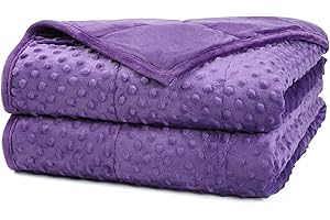 Premium acomopack Weighted Blanket Enhance Sleep Luxury Velvet Soft Weighted Blankets for...