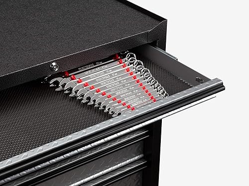 Miniatura 10 de TEKTON Estante organizador de llaves de 19 herramientas (negro)  ORG29119